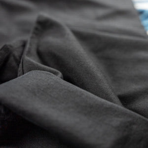 Freenote 11oz Yarn Dyed Shifter Pants Black close up fabric