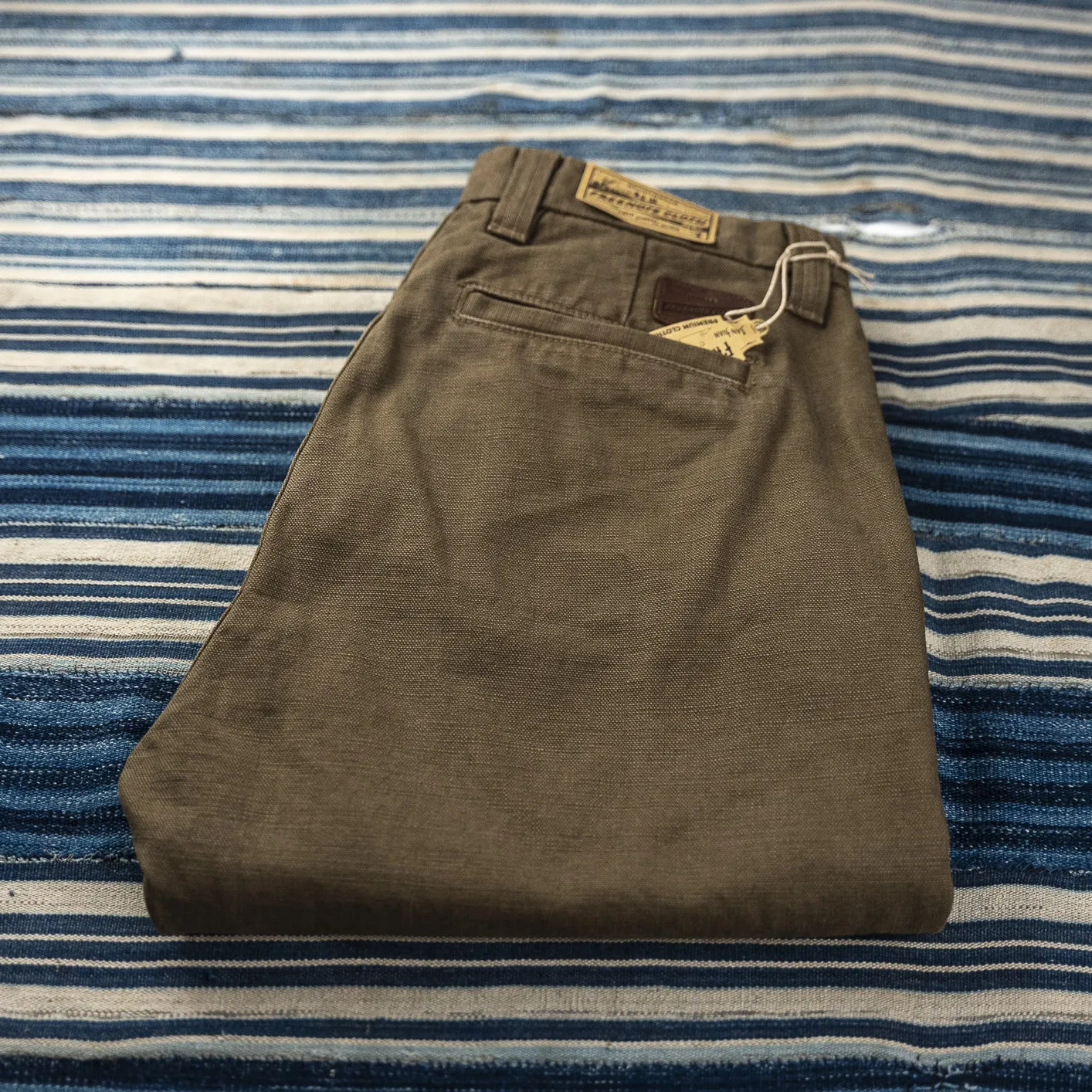 Freenote 14oz Deck Pants Army Green – Made in USA Freenote 14oz Deck Pants Army Green – Made in USA