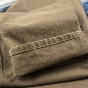Freenote 14oz Slub Deck Pants Army Green Regular Straight