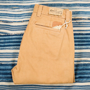 Freenote 14oz Slub Deck Pants Tan Regular Straight folded