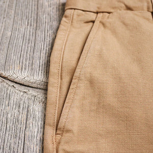 Freenote 14oz Slub Deck Pants Tan Regular Straight detail side pocket