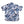 Freenote Hawaiian Ice Tiger Linen Shirt Blue backside flat