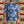 Freenote Hawaiian Ice Tiger Linen Shirt Blue worn front