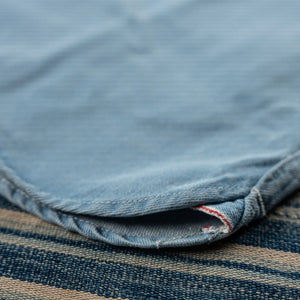 Freenote 11oz Modern Western Denim Shirt Bleached detail selvedge side gusset
