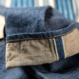 Freenote Cloth Modesto 13oz Natural Indigo Selvedge Jeans Wide Straight detail selvedge