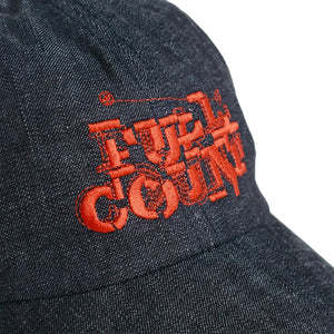 Fullcount 6264 10oz Bootleg Logo Denim Cap Indigo close up