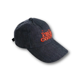 Fullcount 6264 10oz Bootleg Logo Denim Cap Indigo half profile