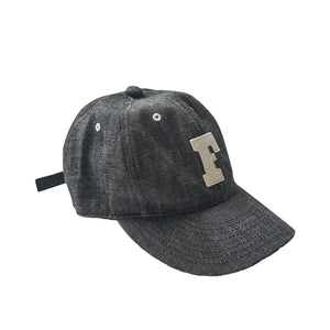 Fullcount 6843 6oz Selvedge Denim Baseball F Cap Raw Black