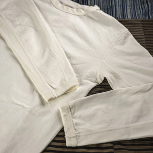 Fullcount 5222LPT9 8oz Flat Seam Hold Fast Stay True Longsleeve White Loopwheeled detail sleeves