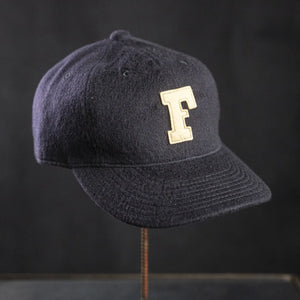 Fullcount 6843 Melton Wool Baseball Logo Cap Navy