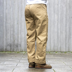 Fullcount 1201 US Army M41 Combat Chino Beige Classic Straight worn backside