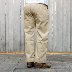 Fullcount 1201 US Army M41 Combat Chino Khaki Classic Straight worn backside