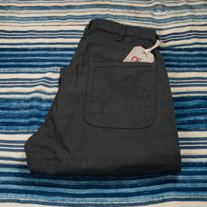Fullcount 1141 USN Herringbone Seamens Trousers Black Wide Straight folded