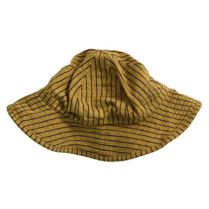 Indigofera 12oz Haisy Mae Bucket Hat Root Stripe profile flat