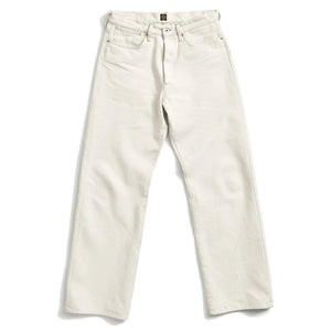 Indigofera 13oz Smithson Canvas Duke Pants Ecru Wide Straight flat front