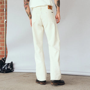 Indigofera 13oz Smithson Canvas Duke Pants Ecru Wide Straight worn backside