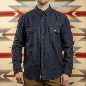 Indigofera 8oz Alamo Denim Shirt Indigo Front