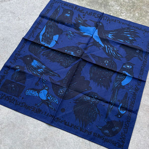 Indigofera x Ragnar Persson The Devils Bird Bandana Blue Black