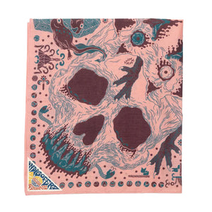 Indigofera Loa Bandana Pink folded