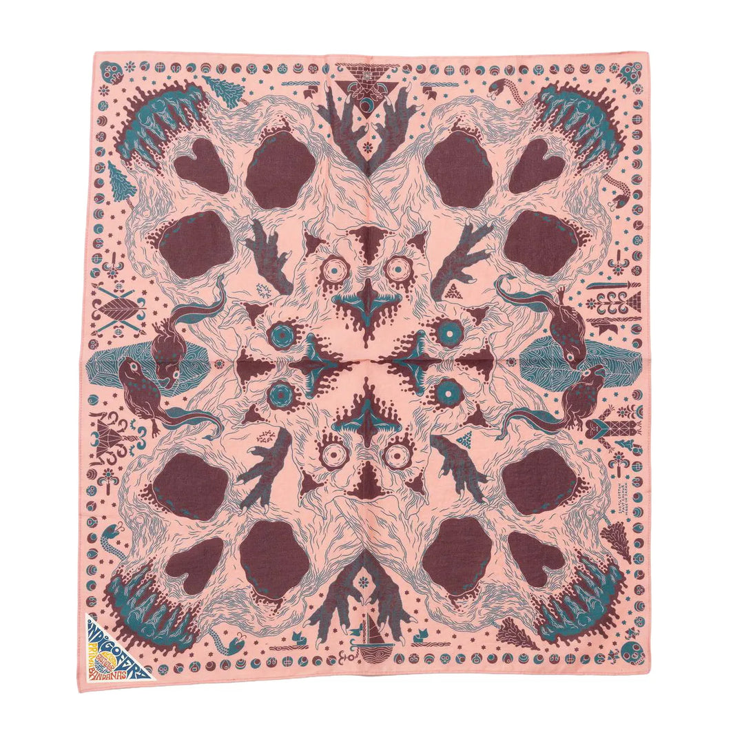 Indigofera Loa Bandana Pink flat