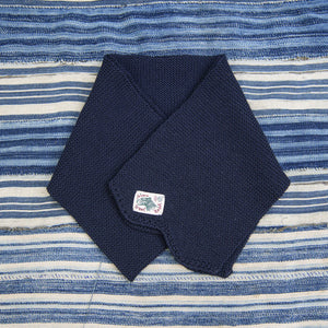 Indigofera Chilcoot Merino Wool Scarf Navy flat