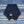 Indigofera Chilcoot Merino Wool Scarf Navy flat