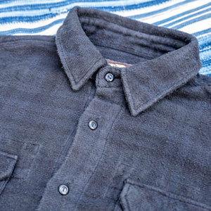 Indigofera “Limited” Bryson Check Flannel Shirt – Black Overdyed