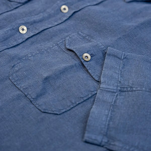 Indigofera Delray Linen Canvas Shirt – Mood Indigo