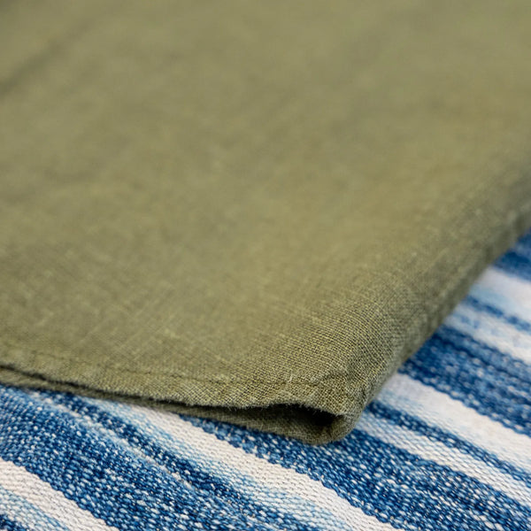 Indigofera Delray Linen Canvas Shirt – Military Olive