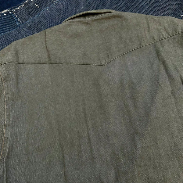 Indigofera 7,6oz Carson Denim Ryman Western Shirt – Rinsed