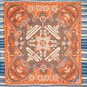 Indigofera Tarot 13 Bandana Red Brown