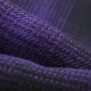 Iron Heart 12oz Ultra Heavy Flannel Check Western Shirt Purple IHSH-264