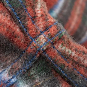 Iron Heart 12oz Ultra Heavy Flannel The Watermelon Man Western Shirt Red IHSH436 detail seam