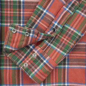 Iron Heart 12oz Ultra Heavy Flannel The Watermelon Man Western Shirt Red IHSH436 Iron Heart 12oz Ultra Heavy Flannel The Watermelon Man Western Shirt Red IHSH436 detaIl cuff