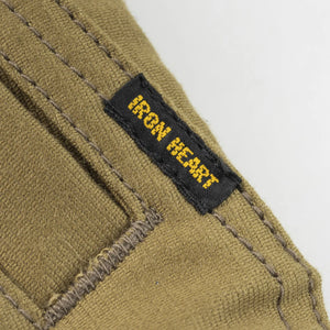 Iron Heart IHM35 12oz Whipcord N1 Deck Jacket Khaki detail label