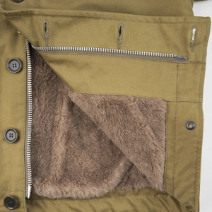 Iron Heart IHM35 12oz Whipcord N1 Deck Jacket Khaki lining