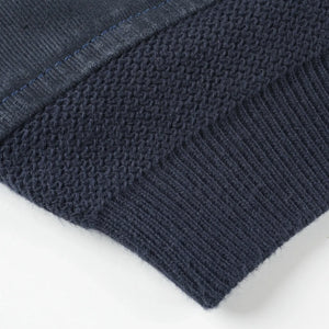 Iron Heart 12oz Whipcord Tanker Jacket Navy IHM47 detail cuff hem