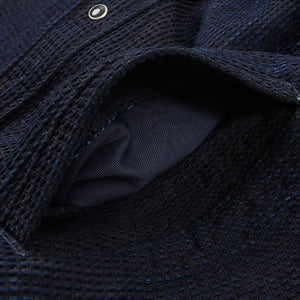 Iron Heart 13oz Dobby Cloth CPO Shirt Indigo IHSH437 detail side pocket