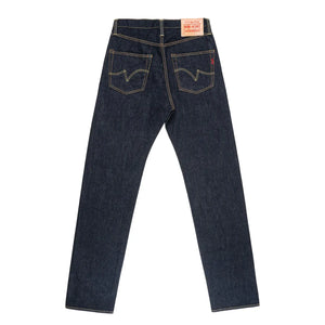 Iron Heart 14oz Selvedge Denim 1955 Vintage Tapered Jeans Regular Tapered IH 1955S 142 backside flat