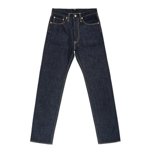 Iron Heart 14oz Selvedge Denim 1955 Vintage Tapered Jeans Regular Tapered IH 1955S 142 front flat