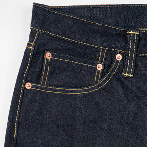 Iron Heart 14oz Selvedge Denim 1955 Vintage Tapered Jeans Regular Tapered IH 1955S 142 detail coin pocket