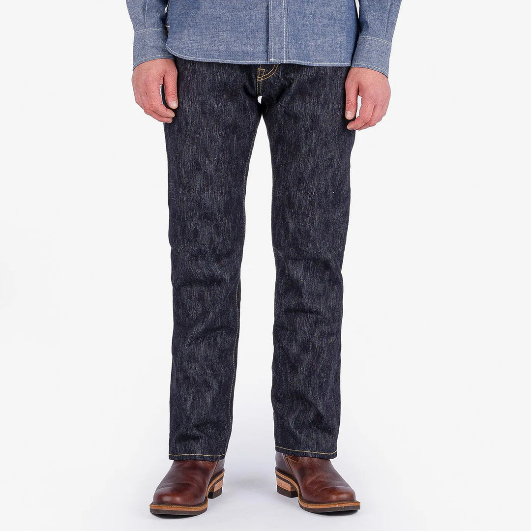 Iron Heart 634s 16oz Slubby Selvedge Jeans Classic Straight IH 634s SLB worn front