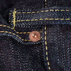 Iron Heart 634s 16oz Slubby Selvedge Jeans Classic Straight IH 634s SLB detail rivet