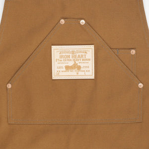 Iron Heart 17oz Duck Canvas Apron Brown IHG-057