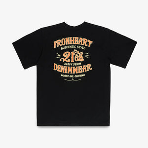Iron Heart IHT-2603 Loopwheeled Print TShirt Black backside