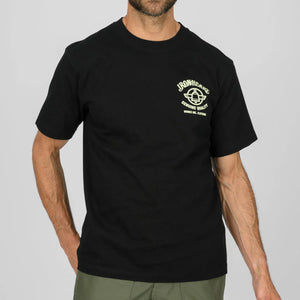 Iron Heart IHT-2603 Loopwheeled Print TShirt Black worn front