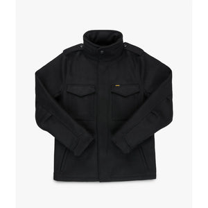 Iron Heart 21oz Melton Wool M65 Field Jacket Black IHM49BLK front