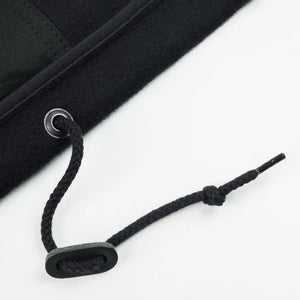 Iron Heart 21oz Melton Wool M65 Field Jacket Black IHM49BLK close up drawstring