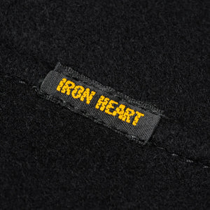 Iron Heart 21oz Melton Wool M65 Field Jacket Black IHM49BLK detail brand label