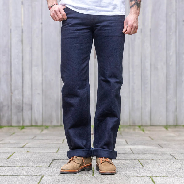 Iron Heart 21oz Serge Work Chino – Indigo Dyed / IH-829